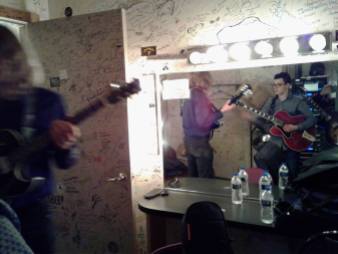 Backstage at the Ark